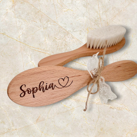 personalisierte Babyhaarbürste