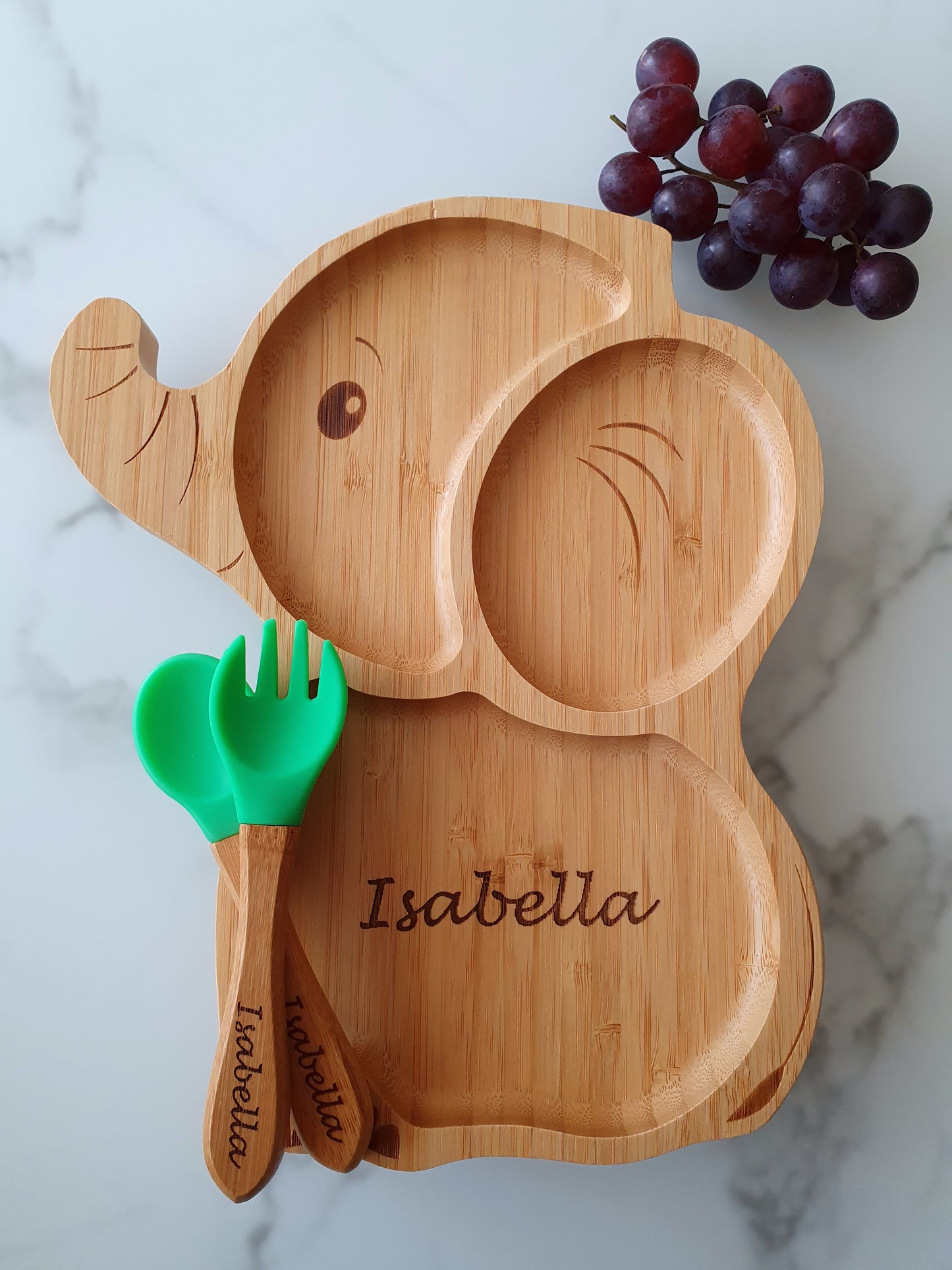 Bambusteller Elefant